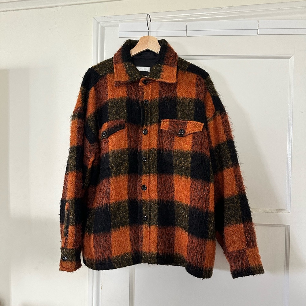 ANINE BING Jacket in Orange and Black